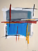 Malerei, Art, Kunst, Acryl, Expressiv. modern, Bild, abstrakt, blau, rot, grau