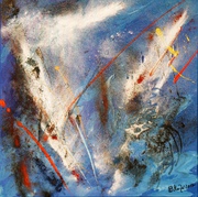 Malerei, Kunst, Art, Acryl, Abstrakt, modern, blau