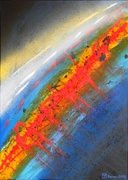 Malerei, Kunst, Art, Acryl, Abstrakt, modern, rot, blau