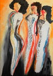 Drei Grazien aus Graz 2011, Acryl, Kunst, Art, Malerei