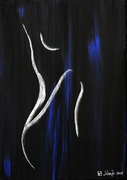 Akt, Acryl, Kunst, Art, schwarz weiß, Frau