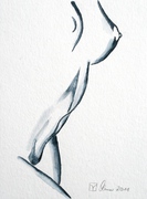 Akt 2011, Akt, Aquarell, Kunst, Art, Frau