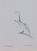 Akt,  Aquarell, Kunst, Art, Frau, schwarz-weiß