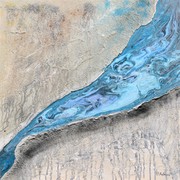 Malerei, Art, Kunst, Acryl, Expressiv, Modern, Bild, abstrakt, blau, Türkis