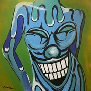 Kunst, Art, Acryl, Akt, Expressionismus, Frau, Farbe